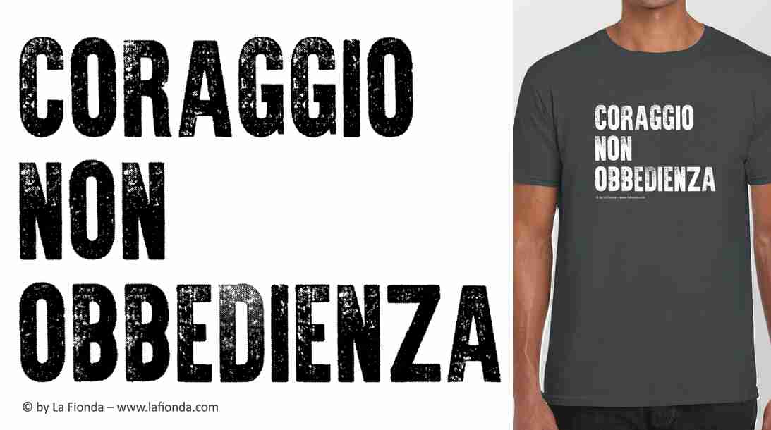 coraggio maglietta