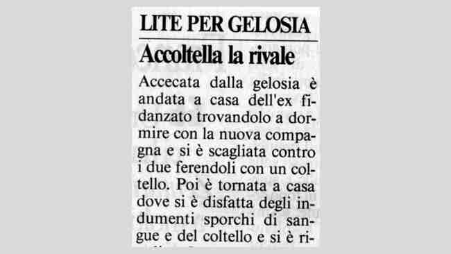 gelosia donna