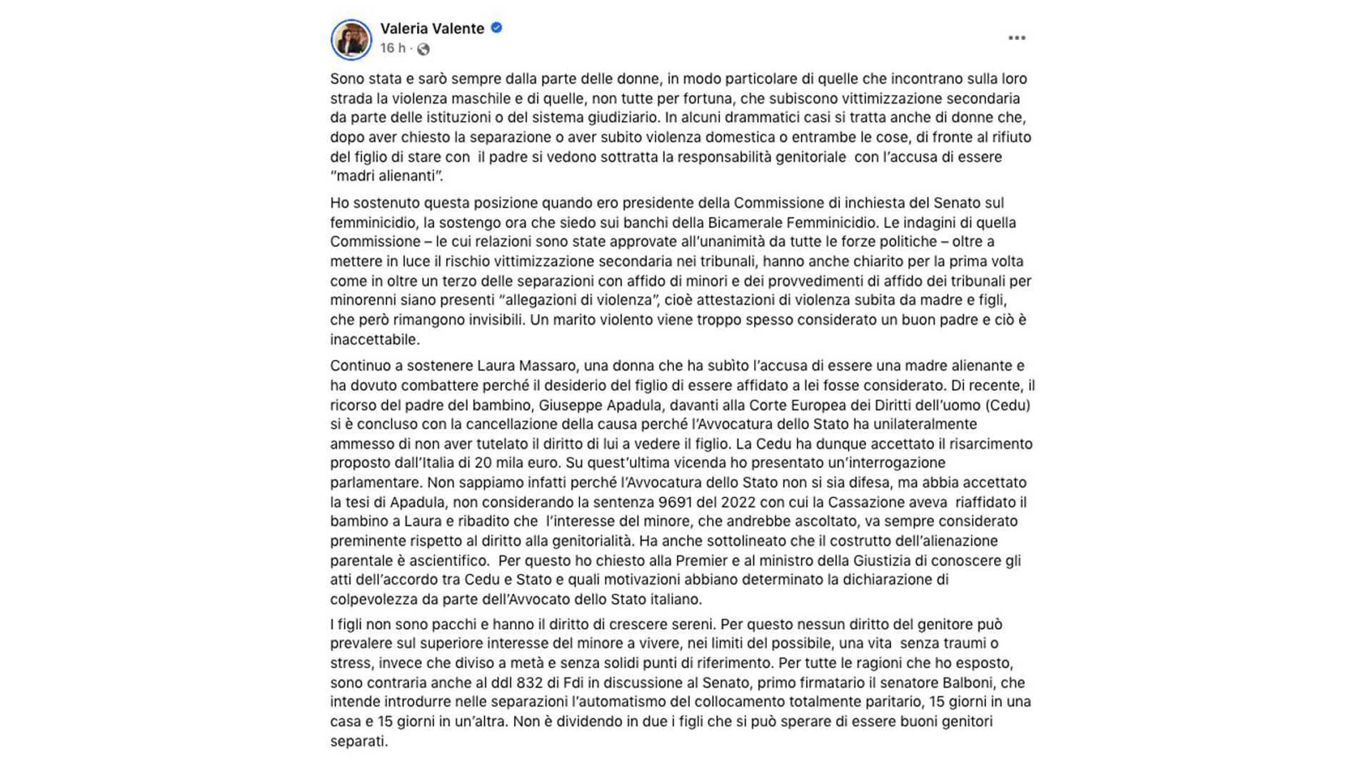 valeria valente, facebook