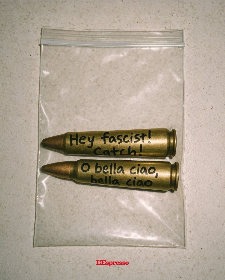 charlie kirk bella ciao proiettile omicidio fucile tyler robinson attentato terrorismo politico ideologia woke destra sinistra violenza