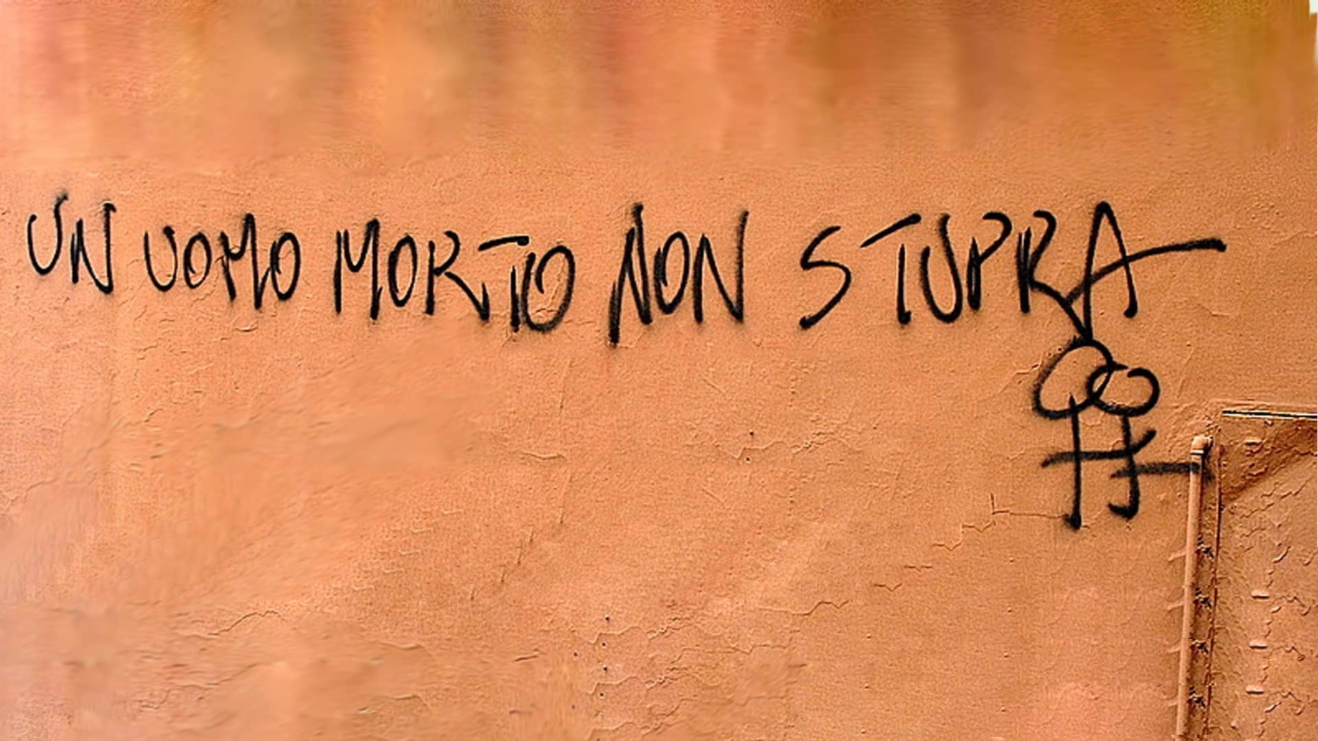 un uomo morto non stupra, retorica