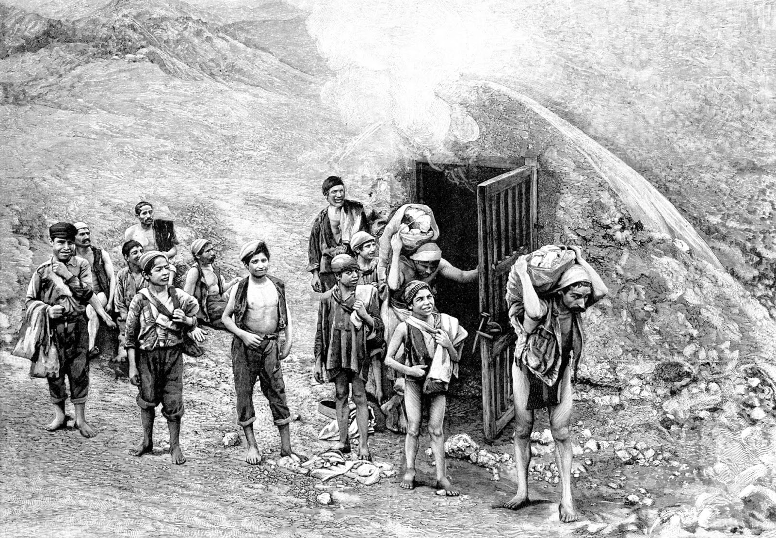 carusi, miniere, sicilia, letteratura