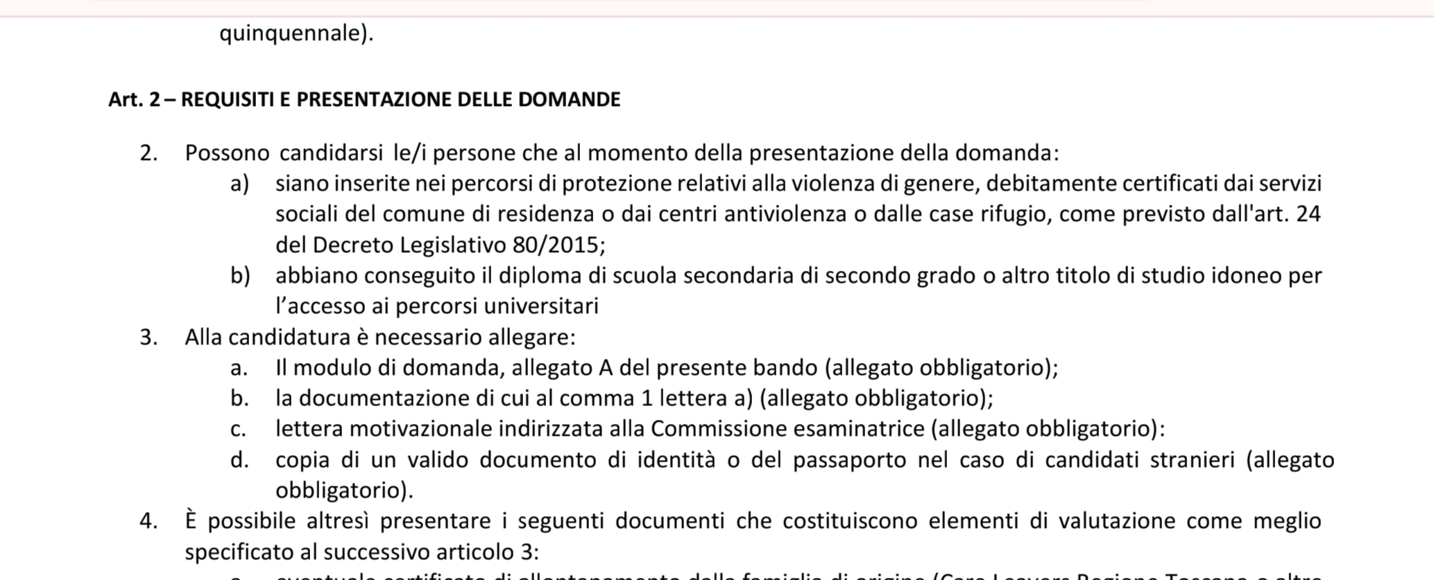 Le "disparità legali" dei bandi della Fondazione Cecchettin 1 disparità, bando, università di siena, cecchettin